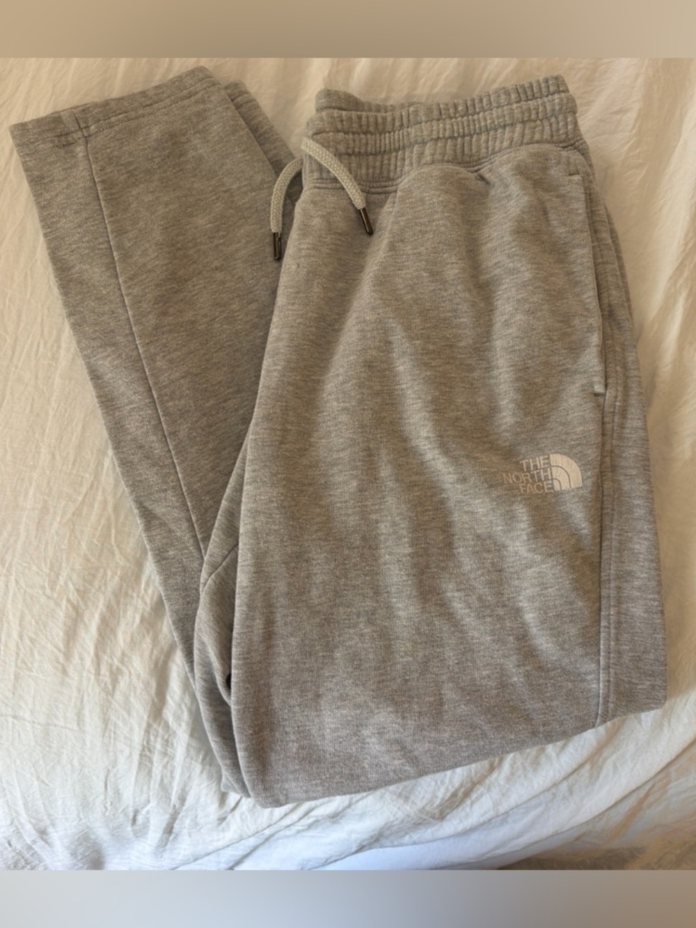The North Face Light Gray Fleece Joggers